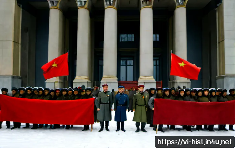Home 17 러시아 혁명과 소비에트 체제 - Photorealistic historical reenactment of the Russian Revolution, determined factory workers and sold...